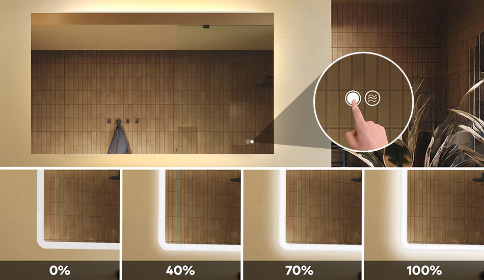 Ändern Sie die Lichtintensität in Ihrem Badezimmerspiegel!