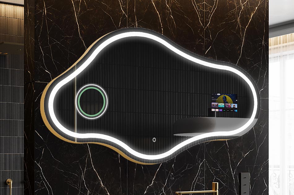 Smart Badezimmer-Spiegel mit organischer Form – badezimmerspiegel | ARTFORMA