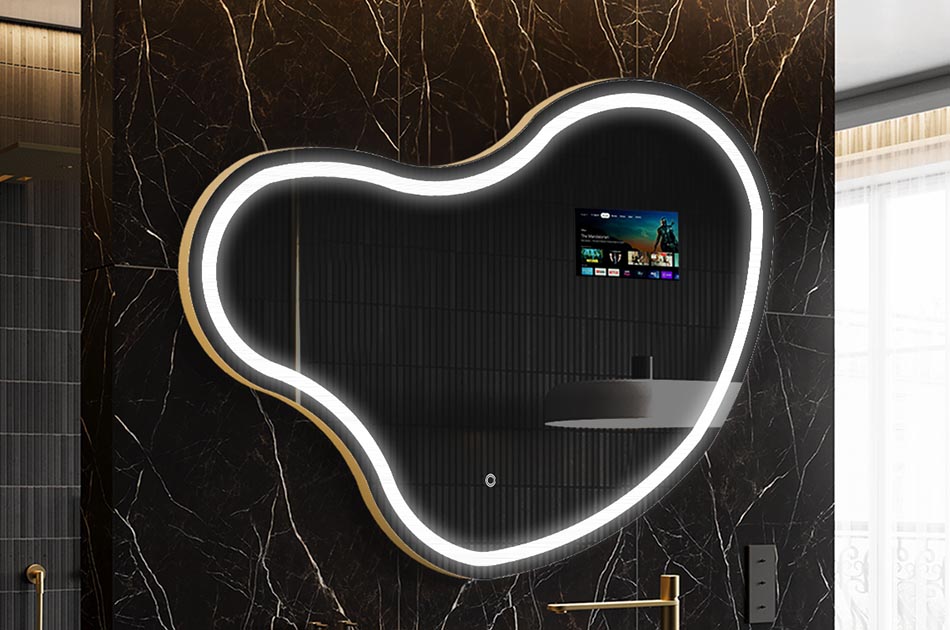 Smart Badezimmer-Spiegel mit organischer Form – badezimmerspiegel | ARTFORMA