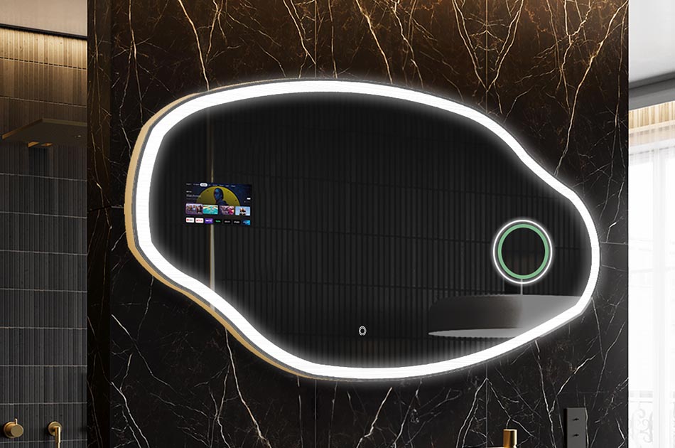 Smart Badezimmer-Spiegel mit organischer Form – badezimmerspiegel | ARTFORMA
