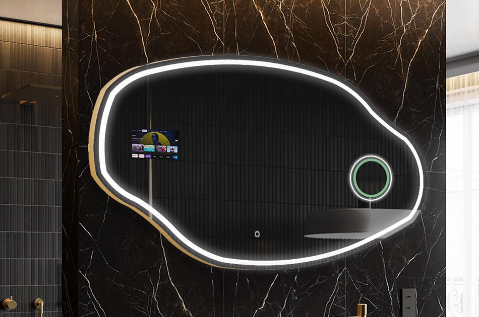 Smart Badezimmer-Spiegel mit organischer Form – badezimmerspiegel | ARTFORMA