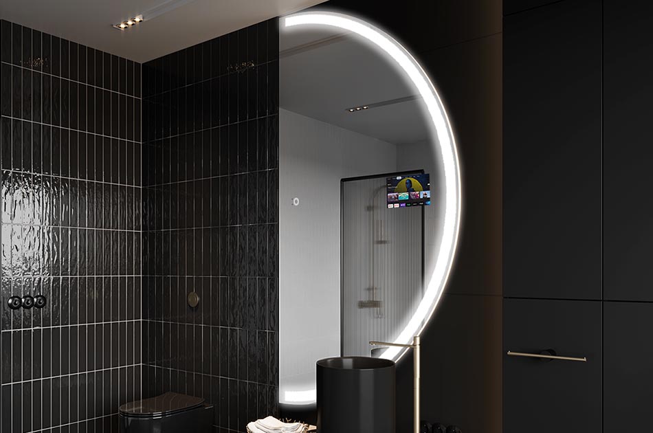Smart Badezimmer-Spiegel mit organischer Form – badezimmerspiegel | ARTFORMA