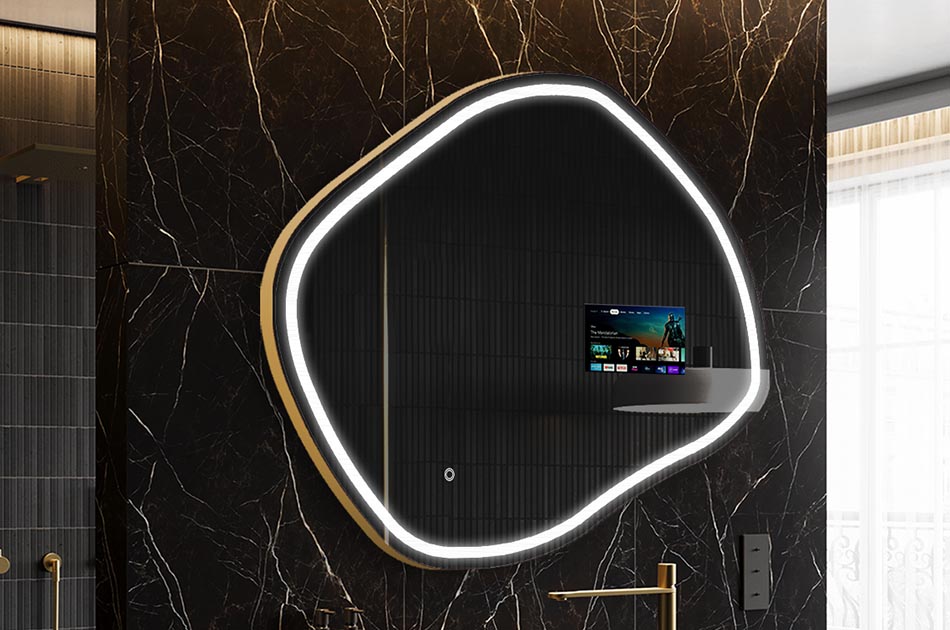 Smart Badezimmer-Spiegel mit organischer Form – badezimmerspiegel | ARTFORMA