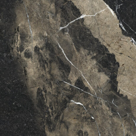 Glasierte Feinsteinzeugfliesen für den Boden, 60 x 120, schwarz mit goldenen Adern, glänzend, rektifiziert, A4H109 Pierre Black #14