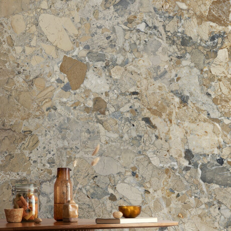 Großformatige Feinsteinzeugfliesen 120 x 280, Marmor, beige-grau, glänzend, A4H1111 Calda Ambrozia #3