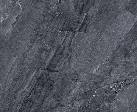 Glasierte Feinsteinzeugfliesen für den Boden, 120 x 120 cm, anthrazitfarben, Steinoptik, matt, A4H1138 Agathos Anthracite