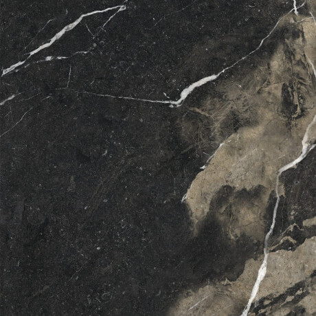 Großformatige Feinsteinzeugfliese, 120 x 280 cm, schwarz, glänzend, mit goldenen Adern, rektifiziert, A4H195 Pierre Black #10