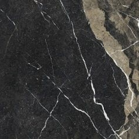 Glasierte Feinsteinzeugfliesen für den Boden „Pierre Black“, 120 x 120 cm, schwarz glänzend mit goldenen Adern, rektifiziert, A4H197 #22