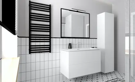 Keramikfliese für die Wand, 10 x 20, weiß matt, flach, A4H23 Blanco Mate