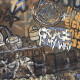 Glasierte großformatige Bodenfliesen 120 x 280 cm, matt, rektifiziert, A4H262 City Graffiti Multicolor #1