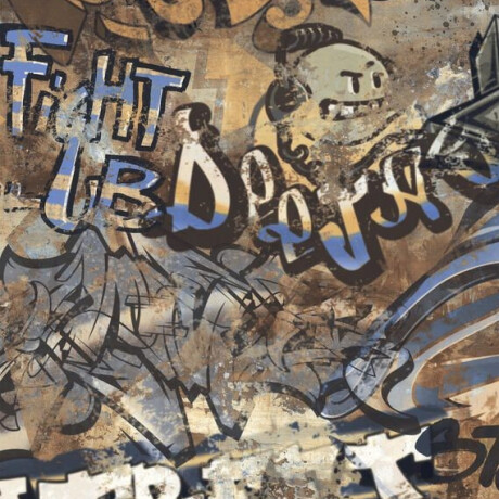 Glasierte großformatige Bodenfliesen 120 x 280 cm, matt, rektifiziert, A4H262 City Graffiti Multicolor #3