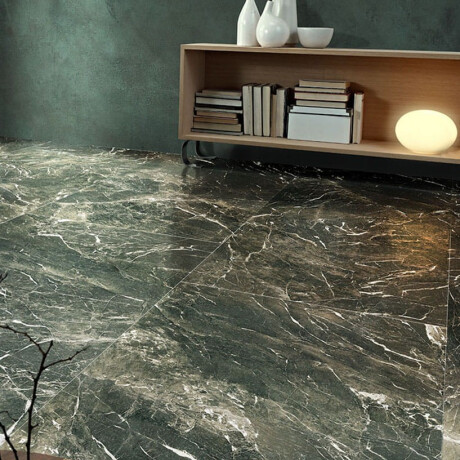 Großformatige Feinsteinzeugfliese 120 x 270 cm, grün, glänzend, rektifiziert, A4H446 Verde Alpi #4