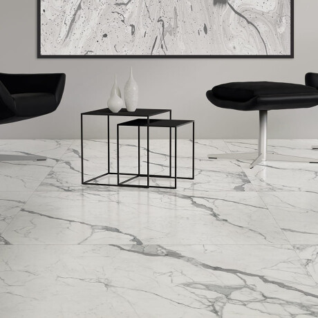 Glasierte Feinsteinzeugfliesen für den Boden, 120 x 120 cm, matt, mit grauer Ader, rektifiziert, A4H455 Statuario Superiore #3