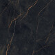 Feinsteinzeug „Bookmatch“ 120 x 280, schwarzer Marmor mit goldenen Adern, glänzend, A4H473 Sant Loreno #1