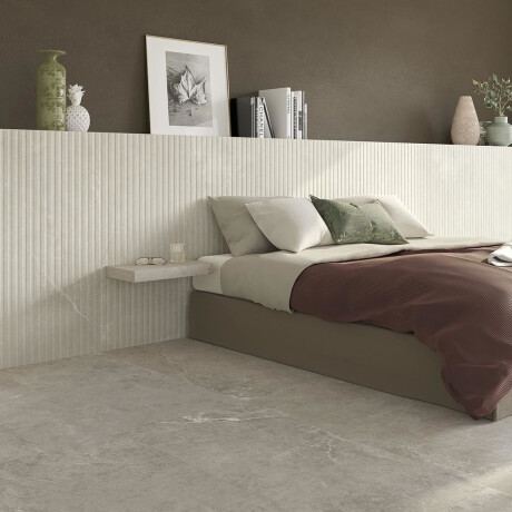 Bodenfliesen aus Feinsteinzeug, 60 x 120 cm, beige mit heller Ader, matt, A4H611 Crema #5
