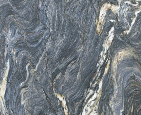 Großformatige Feinsteinzeugfliesen 120x280, blauer Marmor mit hellen Adern, glänzend, A4H677 Esplosione