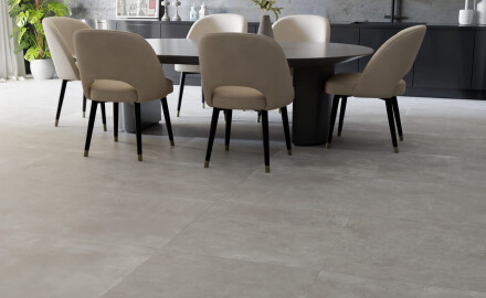 Großformatige Feinsteinzeugfliesen 120x280, Beton-Grau matt, A4H763 Louft Ash