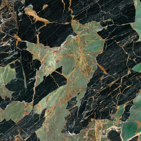 Feinsteinzeug „Bookmatch“ 120 x 280, smaragdgrüner Marmor mit Adern, glänzend, A4H850 Esmerald Paris #4