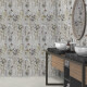 Wandfliesen 60 x 120 cm, grau mit Blumenmustern, matt, A4H919 Glame #2