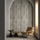 Wandfliesen 60 x 120 cm, grau, mit Pflanzenmotiven, matt, A4H920 Erbario #2