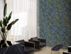 Wandfliesen 60 x 120 cm, blau, mit Pflanzenmotiven, matt, A4H924 Majorele