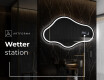 Unregelmäßiger asymmetrischer Spiegel mit LED Beleuchtung C223 #6