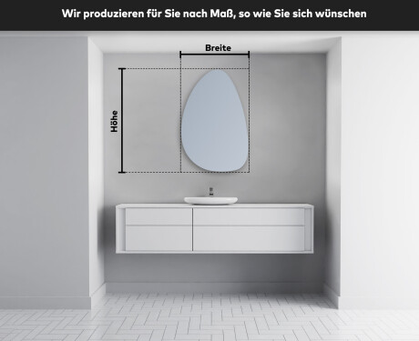 Wandspiegel Beleuchtet unregelmäßige Form D221 #4