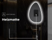 Unregelmäßiger asymmetrischer Spiegel mit LED Beleuchtung B222 #8