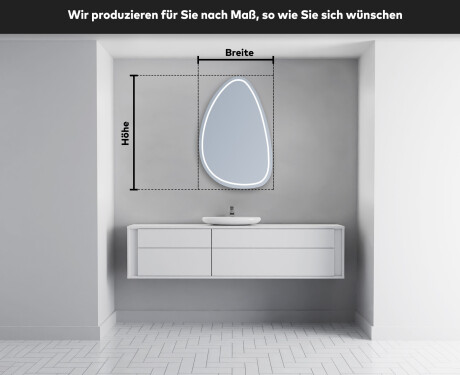 Unregelmäßige großer Wandspiegel B223 #5