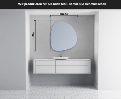 Wandspiegel Beleuchtet unregelmäßige Form EG221 #4