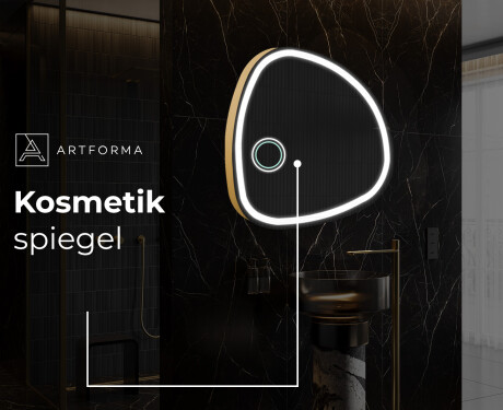 Unregelmäßiger asymmetrischer Spiegel mit LED Beleuchtung EG222 #6