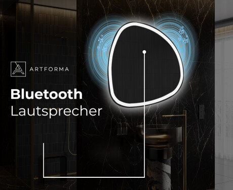 Unregelmäßiger asymmetrischer Spiegel mit LED Beleuchtung EG222 #7