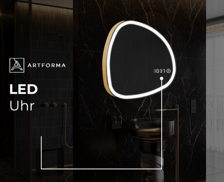 Unregelmäßiger asymmetrischer Spiegel mit LED Beleuchtung EG222 #8
