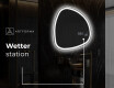 Unregelmäßiger asymmetrischer Spiegel mit LED Beleuchtung EG222 #7