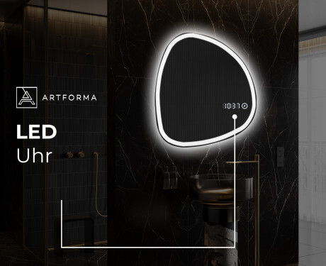 Unregelmäßiger asymmetrischer Spiegel mit LED Beleuchtung EG222 #8
