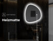 Unregelmäßiger asymmetrischer Spiegel mit LED Beleuchtung EG222 #9
