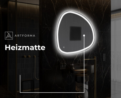 Unregelmäßiger asymmetrischer Spiegel mit LED Beleuchtung EG222 #9