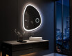Unregelmäßiger asymmetrischer Spiegel mit LED Beleuchtung EG222 #10