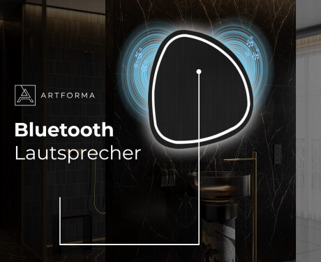 Unregelmäßiger asymmetrischer Spiegel mit LED Beleuchtung EG223 #7