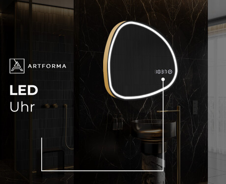 Unregelmäßiger asymmetrischer Spiegel mit LED Beleuchtung EG223 #8