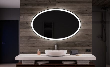 Horizontaler Badspiegel mit LED Beleuchtung L74