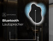 Unregelmäßiger asymmetrischer Spiegel mit LED Beleuchtung EM222 #7