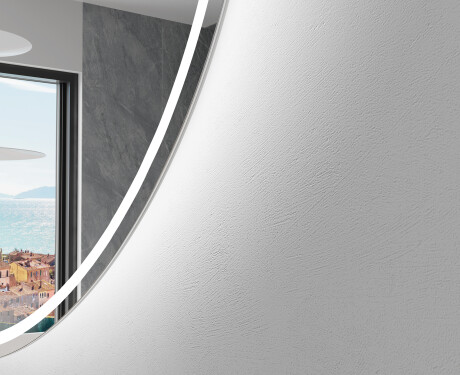 Unregelmäßiger asymmetrischer Spiegel mit LED Beleuchtung F223 #2