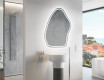 Unregelmäßiger asymmetrischer Spiegel mit LED Beleuchtung G223