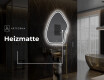 Unregelmäßiger asymmetrischer Spiegel mit LED Beleuchtung G223 #8