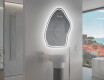 Unregelmäßiger asymmetrischer Spiegel mit LED Beleuchtung G223 #9