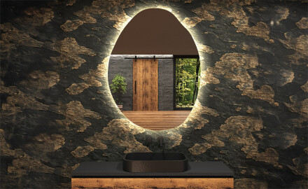 Unregelmäßige großer Wandspiegel U221