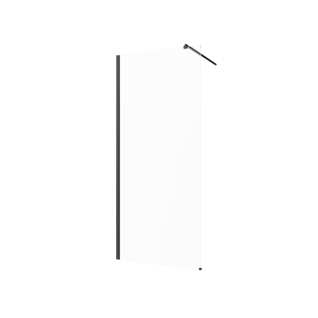 Begehbares Gehäuse transparentes Glas schwarzes Profil #6