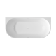 Freistehende geriffelte Badewanne Glamour 170 cm, komplett mit Siphon und Stopfen/Ablauf in Weiß #7