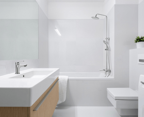 Rainshower Dokos mit Wannenbatterie Chrom